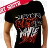 Support Red N White Girlie Shirt