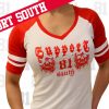 SYL81 SOUTH Girlie Baseball Shirt